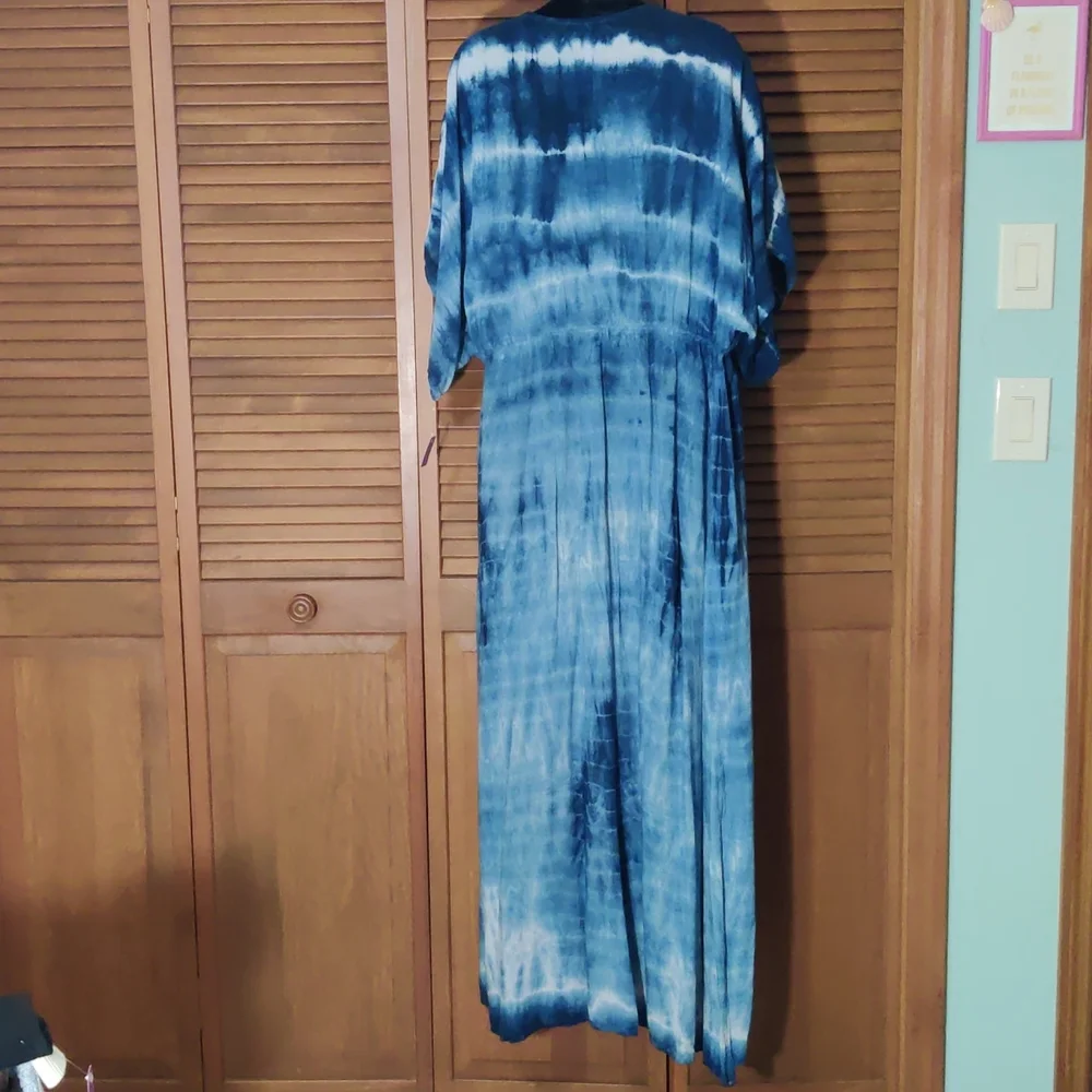 Boho tie dye kimono duster - Picture 6 of 7